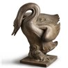 Swan with Signets bronze sculpture