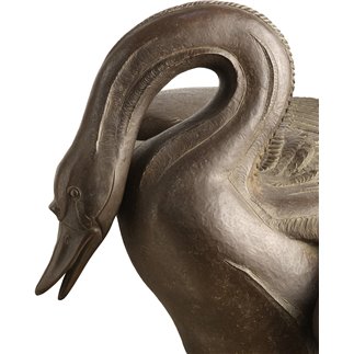 Swan with Signets bronze sculpture - FONSTMETMOD28 | ISA Project