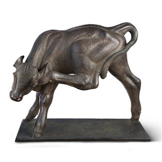 CALF, POSTHUMOUS REPRODUCTION OF THE ORIGINAL BY THE SCULPTOR SIRIO TOFANARI. - FONSTMETMOD30