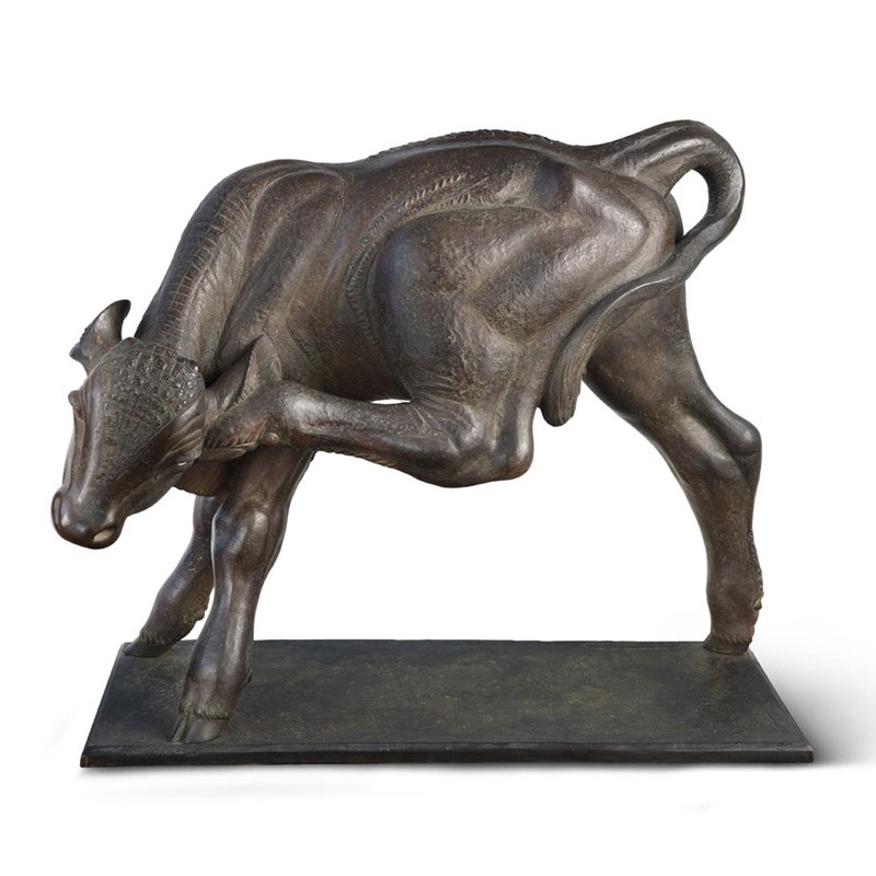 CALF, POSTHUMOUS REPRODUCTION OF THE ORIGINAL BY THE SCULPTOR SIRIO TOFANARI. - FONSTMETMOD30