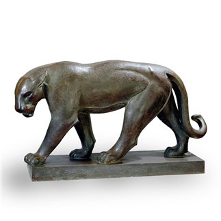 PANTHER, POSTHUMOUS REPRODUCTION OF THE ORIGINAL BY THE SCULPTOR SIRIO TOFANARI. - FONSTMETMOD34