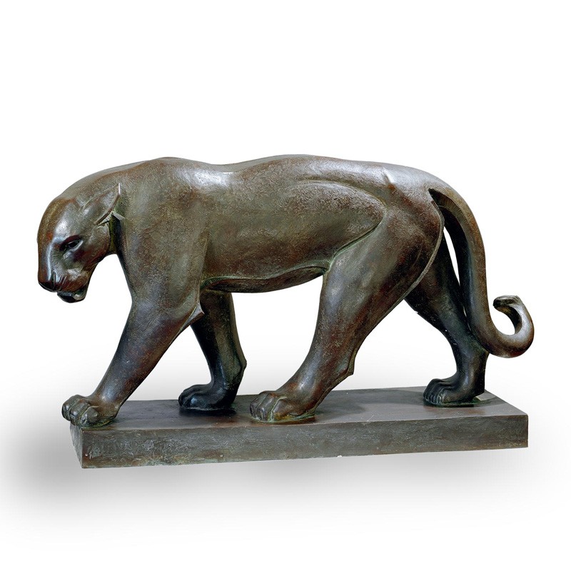 PANTHER, POSTHUMOUS REPRODUCTION OF THE ORIGINAL BY THE SCULPTOR SIRIO TOFANARI. - FONSTMETMOD34