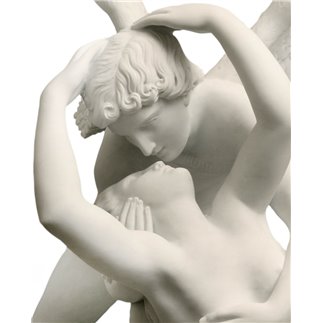 Statua in marmo bianco di Carrara - Amore e Psiche| ISA Project