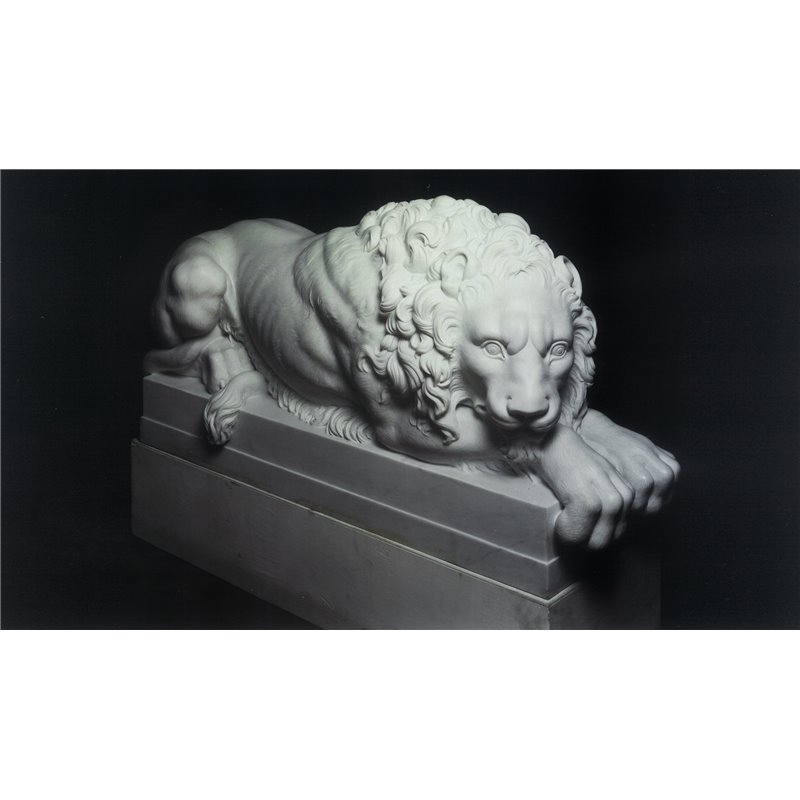 LION, REAL SIZE COPY OF THE ORIGINAL BY THE SCULPTOR CANOVA. - FONSTPIECLA19