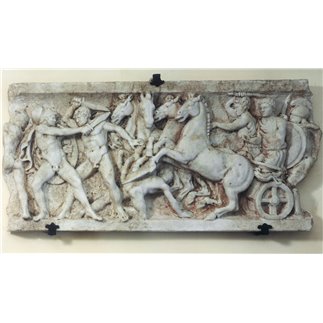 Marble Bas-relief of a Battle