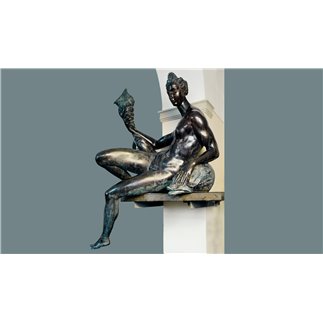 NAIAD WITH CORNUCOPIA, COPY OF THE ORIGINAL BY GIAMBOLOGNA, PIAZZA DELLA SIGNORIA, FLORENCE. - FONSTMETCLA69