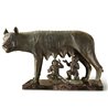 Roman Wolf bronze statue