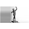 Dancing Faun Bronze Statue