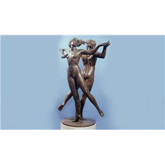 Dance bronze statue