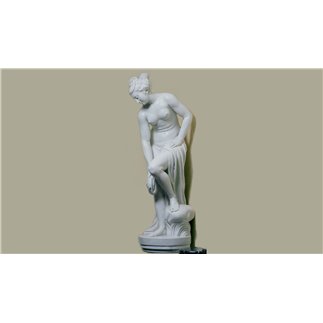 Allegrain Bather Carrara marble sculpture