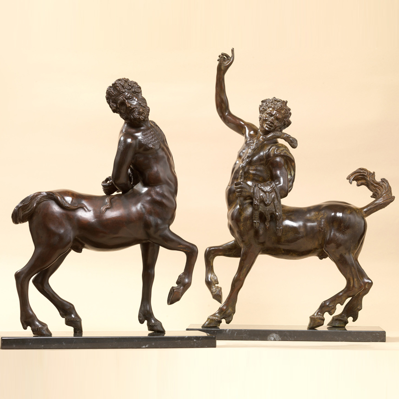 Pair of Centaurs bronze miniature - FONSTMETCLA89 | ISA Project