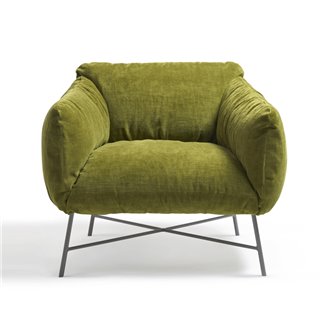 Armchair in fabric or leather cover - Jolie | ISA Project