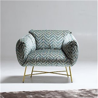 Armchair in fabric or leather cover - Jolie | ISA Project