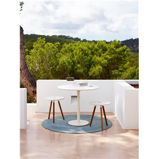 Outdoor Coffee Table in Aluminium and Teak - Area | Cane-Line