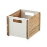 Storage box in teak and aluminium - Box