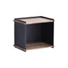 Storage box in wood and aluminium - Box wall