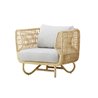 Handmade rattan armchair - Nest club