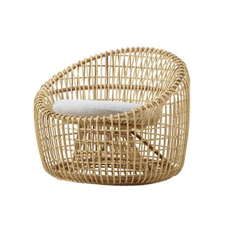 Poltrona di Design in Rattan Intrecciato a Mano - Nest | Cane-Line