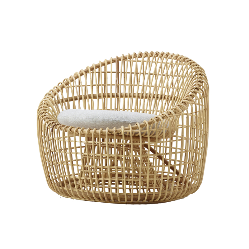 Poltrona di Design in Rattan Intrecciato a Mano - Nest | Cane-Line