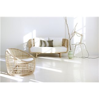 Poltrona di Design in Rattan Intrecciato a Mano - Nest