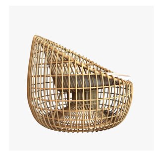 Poltrona di Design in Rattan Intrecciato a Mano - Nest | Cane-Line