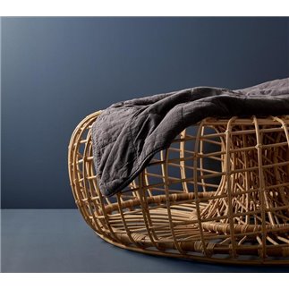 Handmade Footstool in Natural Rattan - Nest | Cane-Line