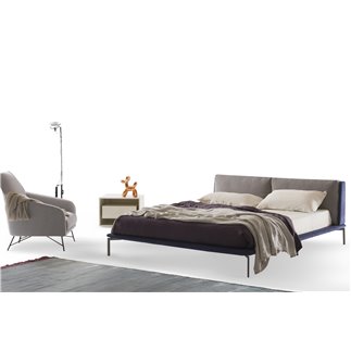 Letto matrimoniale imbottito - Mise | IsaProject