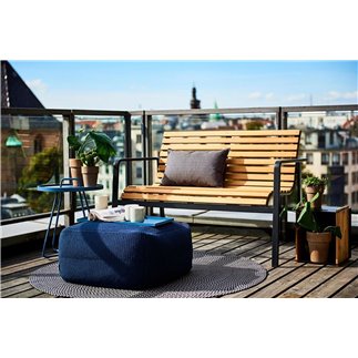 Outdoor bench in wood and aluminium - Parc | Cane-Line