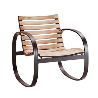 Outdoor Rocking Chair in Wood - Parc | Cane-Line