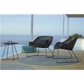 Outdoor chair lounge in rattan - Breeze | Cane-Line