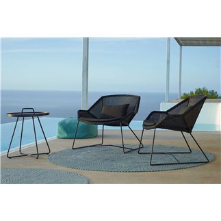 Outdoor chair lounge in rattan - Breeze | Cane-Line