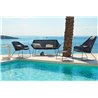 Outdoor footstool in Rattan - Breeze