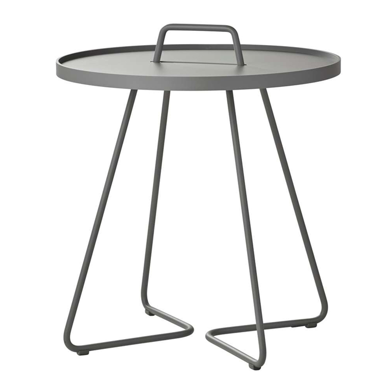 Coffee Table with Removable Top in Aluminium - On The Move L | Cane-Line