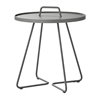 Outdoor coffee table in aluminium - On the move L