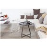 Outdoor coffee table in aluminium - On the move L