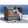 Outdoor coffee table in aluminium - On the move L