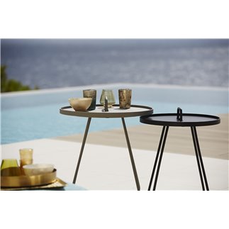 Coffee Table with Removable Top in Aluminium - On The Move L | Cane-Line