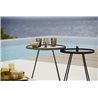 Outdoor coffee table in aluminium - On the move L