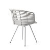 Indoor Chair in Rattan and Steel - Spin