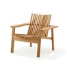 Stackable chair lounge in teak - Amaze