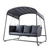 Outdoor swing sofa in rattan - Cave