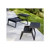 Outdoor coffee table in aluminium/double opening - Chill out