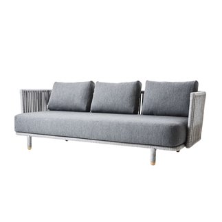 Outdoor 3 Seater Sofa in Rope - Moments | Cane-line