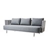 Outdoor sofa 3 seater in fabric - Moments