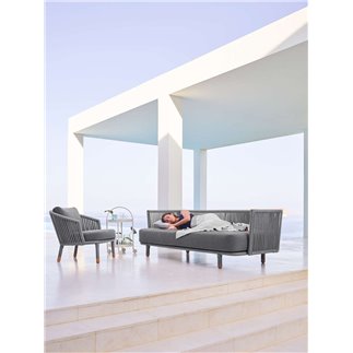 Outdoor 3 Seater Sofa in Rope - Moments | Cane-line