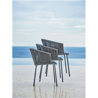 Stackable Outdoor Chair in Rope - Moments | Cane-line