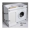 Outdoor Cabinet sink with washing machine compartment - Lavacril