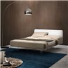 Samoa Brillant Bed with Transparent Feet and Design Headboard