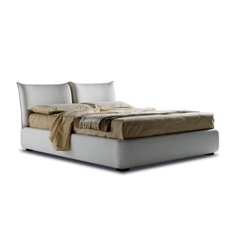 Samoa Bed with Storage and Design Headboard - Zen | Bside Letti