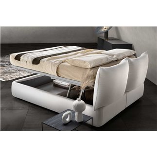 Samoa Bed with Storage and Design Headboard - Zen | Bside Letti